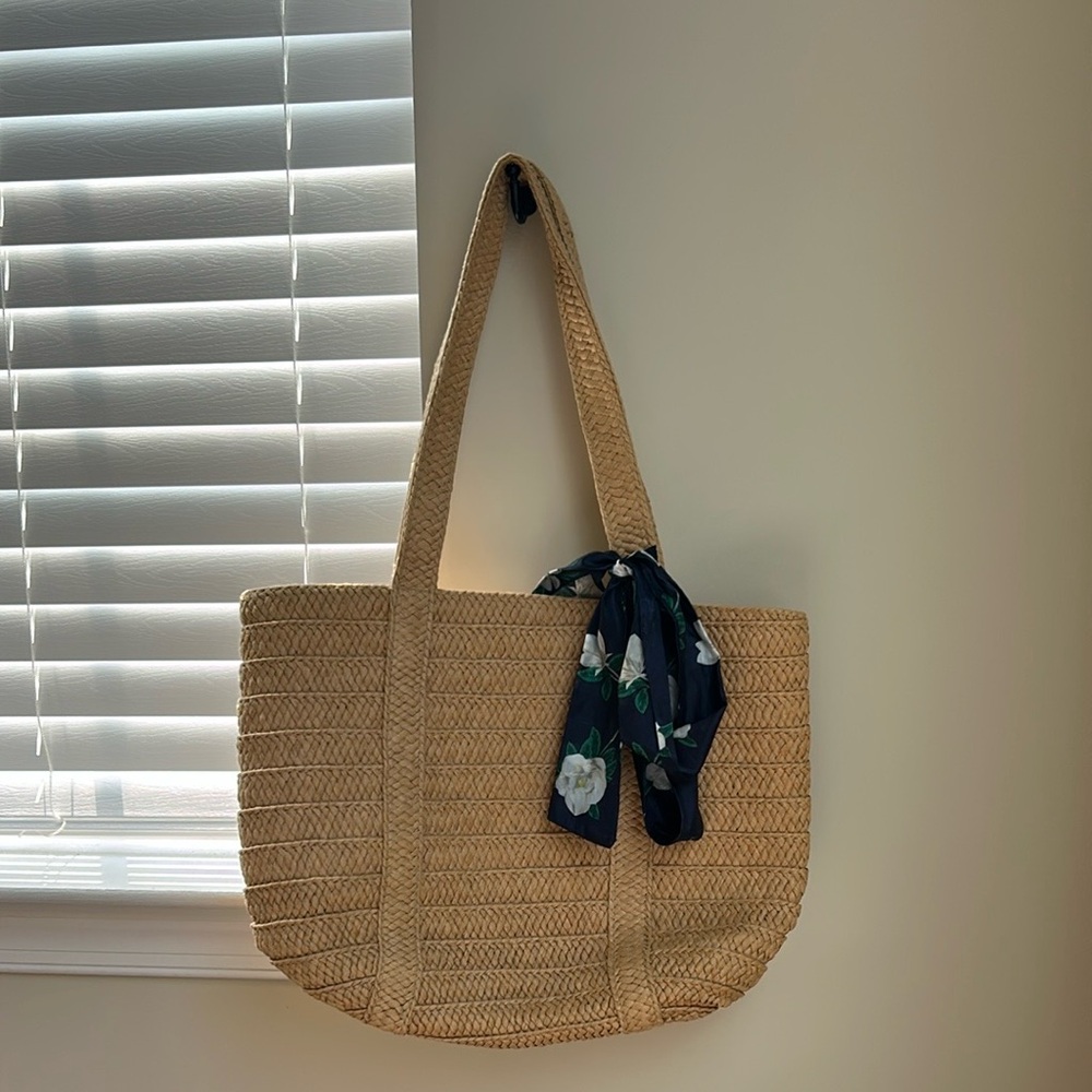 Draper James Straw Tote Bag